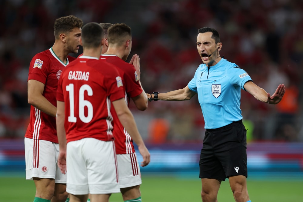 Semi-automatic offside tech aids referees