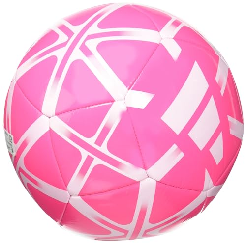 adidas Unisex Starlancer Club Soocer Ball, Solar Pink/White, 4