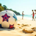 colorful beach soccer ball