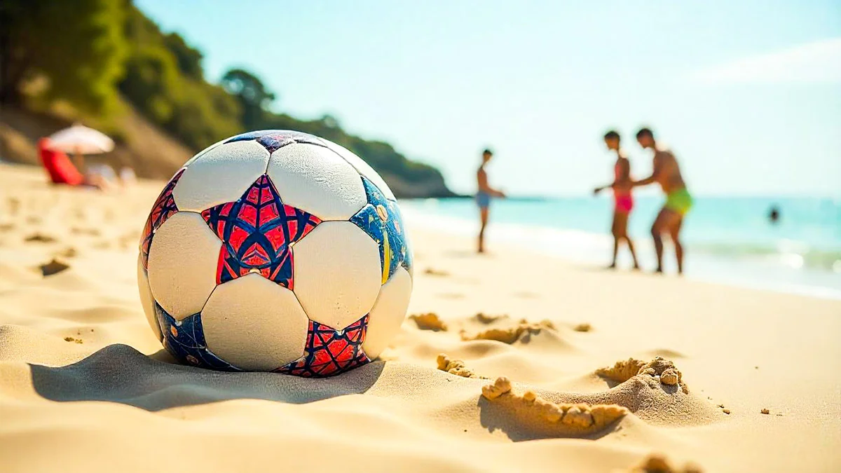 colorful beach soccer ball