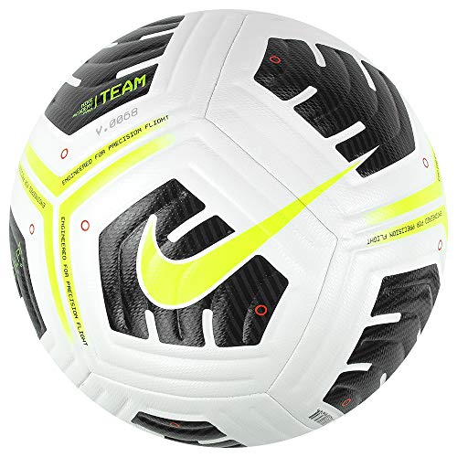 NIKE CU8038-100 NK ACDMY PRO - Team FIFA SZ 5 Recreational Soccer Ball Unisex-Adult White/Black/(Volt) 5
