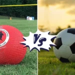 how is soccer ball and kickball different