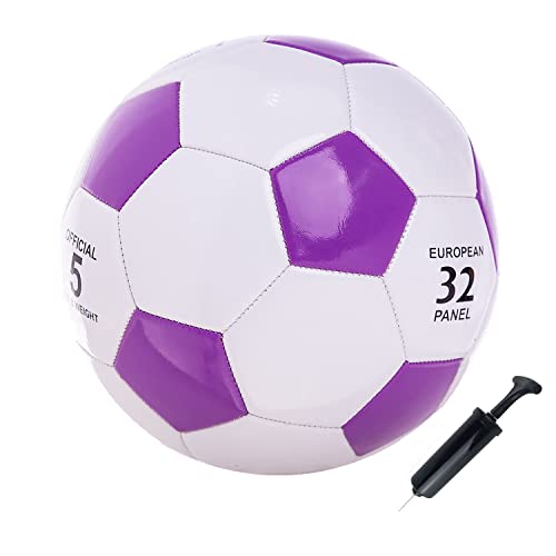 SPDTECH Soccer Ball Size 2 Small Pump with Needle Indoor and Outdoor Training Practice Couch School Gift for Toddlers Kids Boys Girls