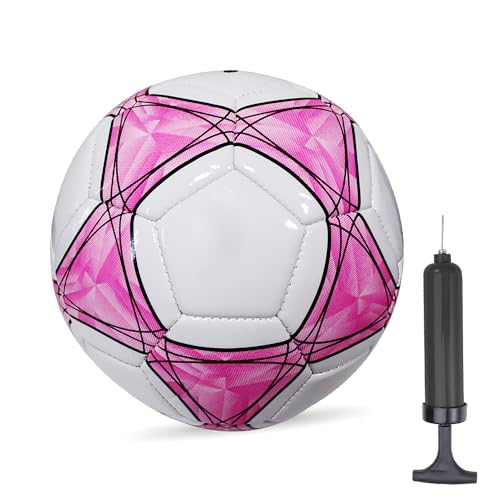 AYANICA Soccer Ball Size 3,4,5 Soft PU for Practice Training Gift Boys Girls Come with Pump and Needle