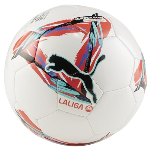 PUMA Unisex ORBITA LALIGA Mini Soccer Ball, PUMA White-Multicolor SS24, Mini