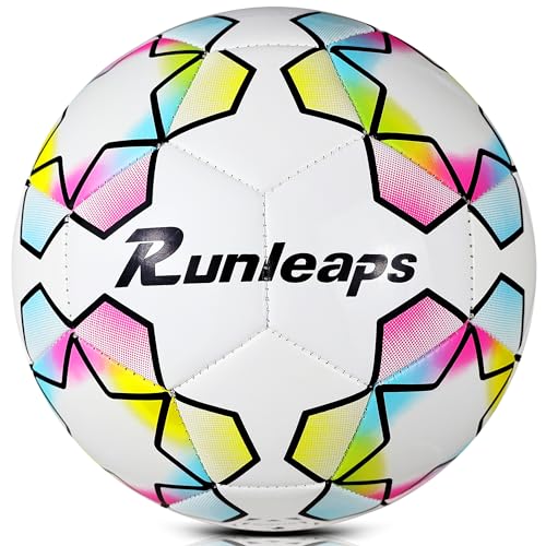 Runleaps Futsal Ball,Futsal Soccer Ball,Great for Indoor or Outdoor,Low Bounce Size 4 for Training,Playing,Games