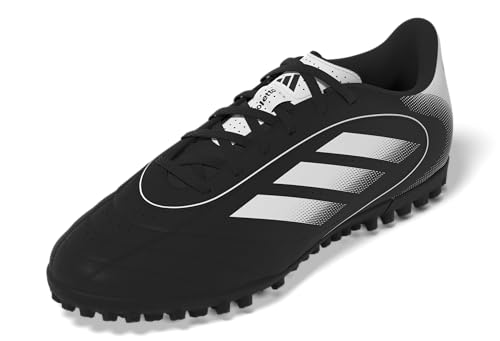 adidas Unisex Goletto IX Turf Sneaker, Black/White/Black, 10 US Men