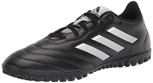adidas Unisex Goletto Turf Soccer Shoe, Black/White/Red, 9 US Men