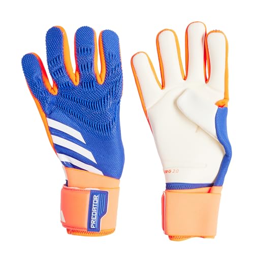 adidas Unisex Competition Goalie Gloves, Lucid Blue/Solar Red/White, 7
