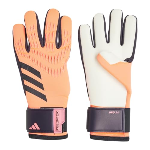 adidas Unisex League Goalie Gloves, Turbo/Aurora Black/Turbo, 10