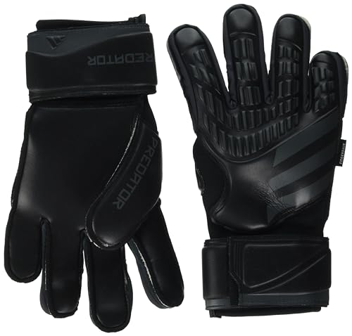 adidas Unisex Match Fingersave Goalie Gloves, Black/Black, 8