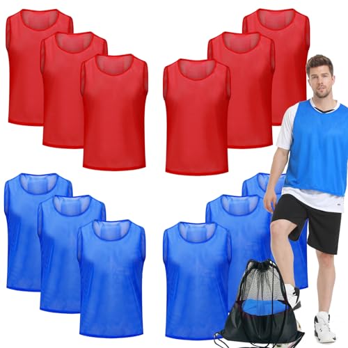 Antoyo Soccer Pinnies Youth with Numbers Scrimmage Team Pinnies Practice Vests for Basketball Soccer Football Bibs